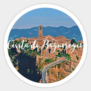 Vintage Civita di Bagnoregio! Sticker